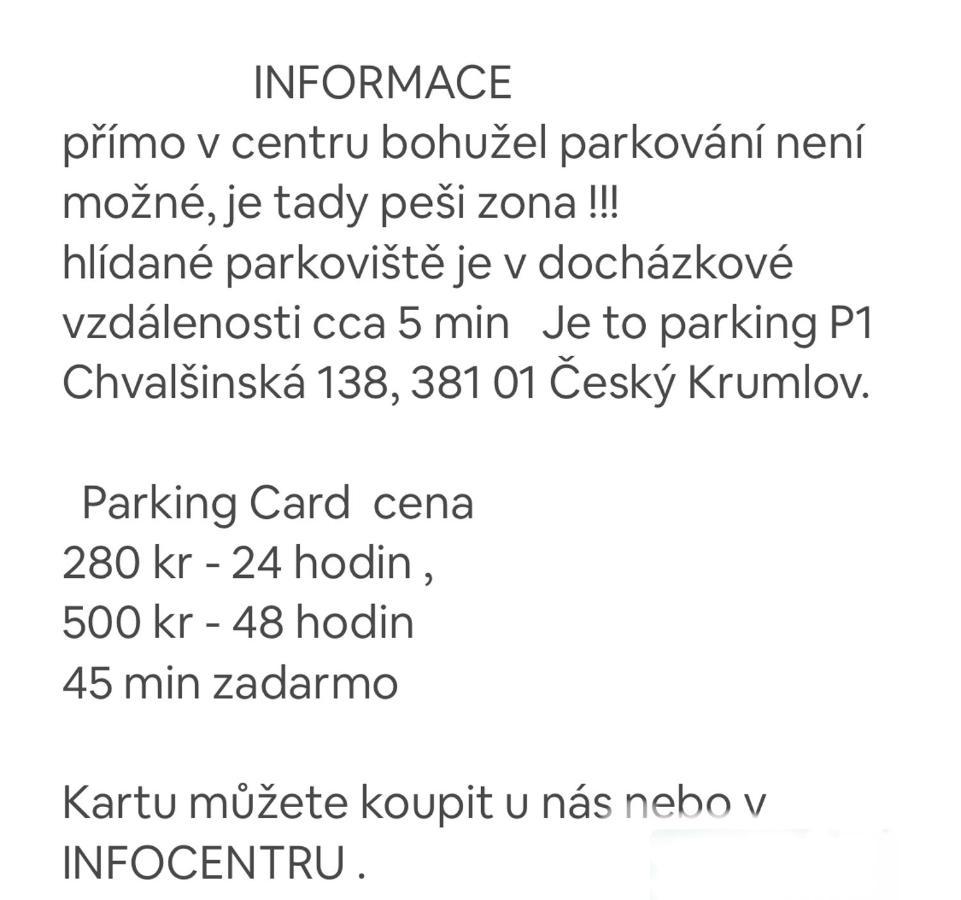 Apartman Galant Český Krumlov Εξωτερικό φωτογραφία